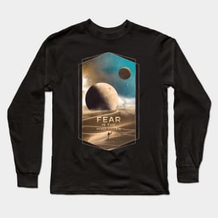 Dune Moons, Muad’Dib on Arrakis Long Sleeve T-Shirt